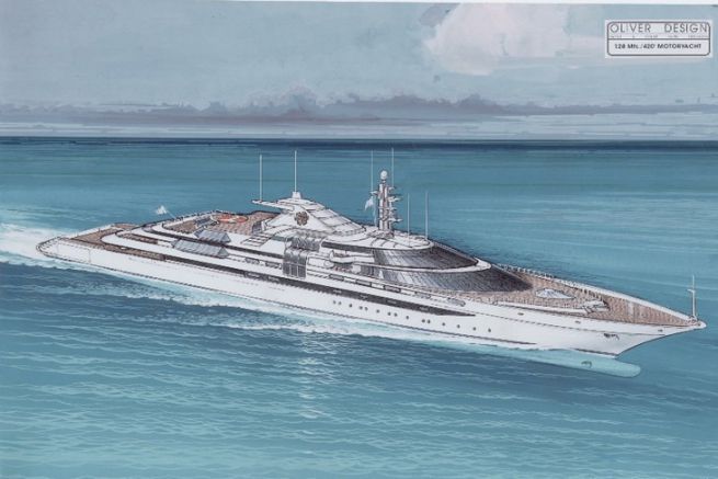 'Trump Princess' the superyacht commissioned by Donal Trump in 1993 and never built