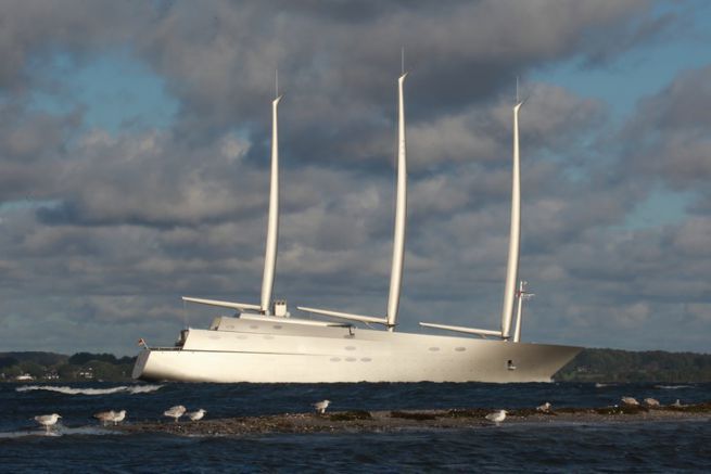 Discover the sailing yacht A, one of the largest sailing yachts in the world