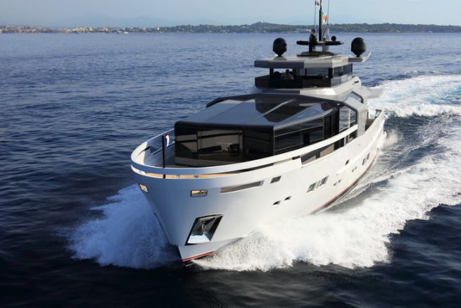 The Arcadia 100, the largest model in the Arcadia Yachts range