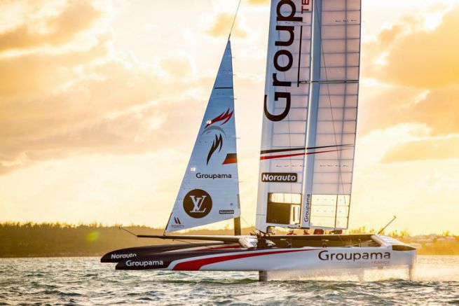 Groupama Team France's AC Class is making its first tacks