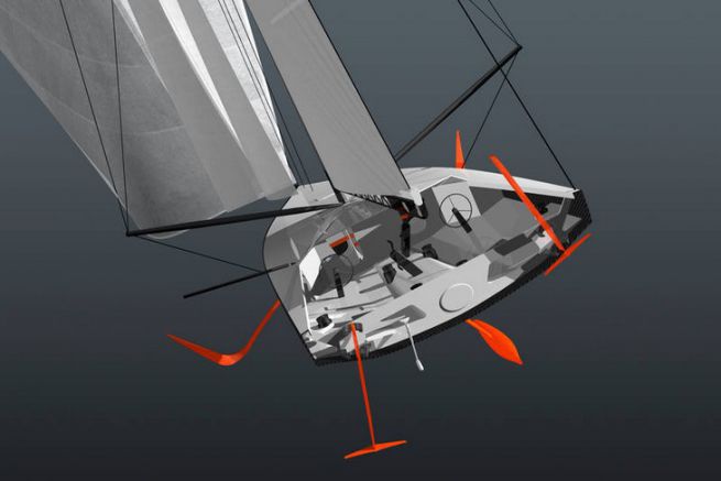 The new hydrofoil monohull for the Volvo Ocean Race