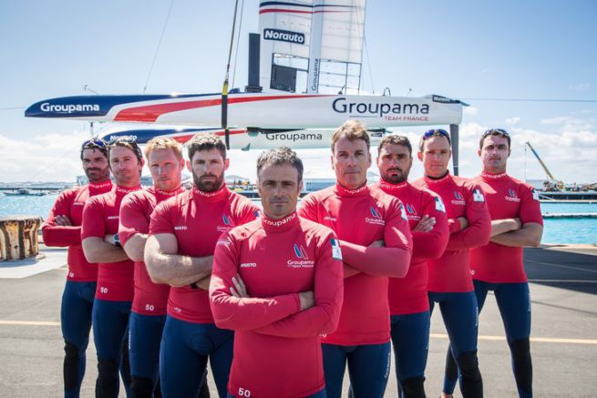 The sailors of Groupama Team France in the America's Cup