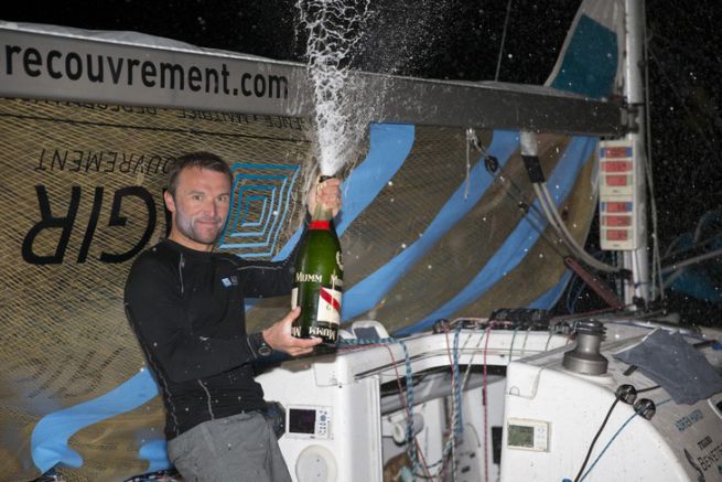 Adrien Hardy (Agir Recouvrement) winner of the 2nd leg of the Solitaire Urgo Le Figaro