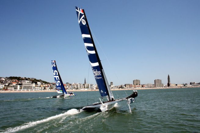 Les Diam 24 in front of Le Havre for the Normandy Cup