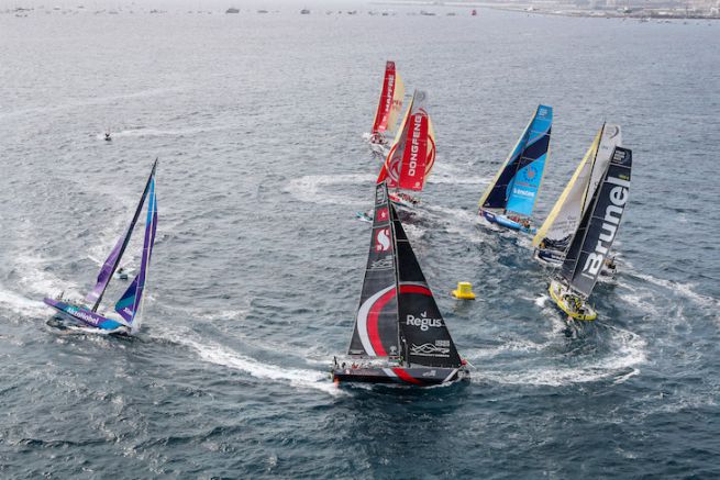 Start of the 13th edition of the Volvo Ocean Race