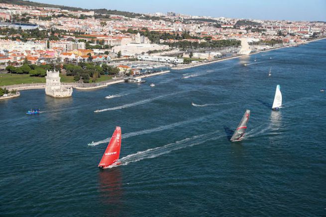 Start of the 2nd leg of the Volvo Ocean Race