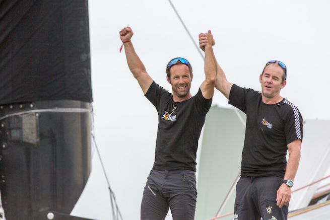Thomas Coville and Jean-Luc Nlias win the 13 edition of the Transat Jacques Vabre