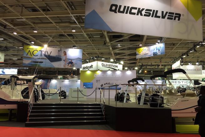 The Quicksilver stand at the Nautic 2016