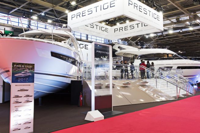 The Prestige stand at Nautic 2016