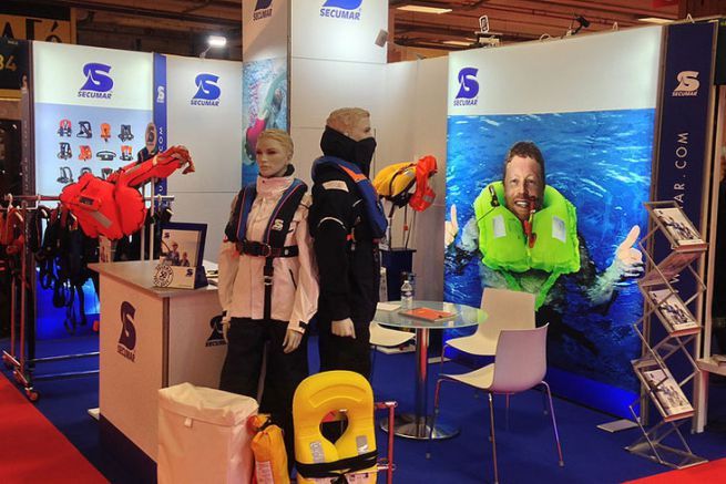 The Secumar stand at the Nautic 2016
