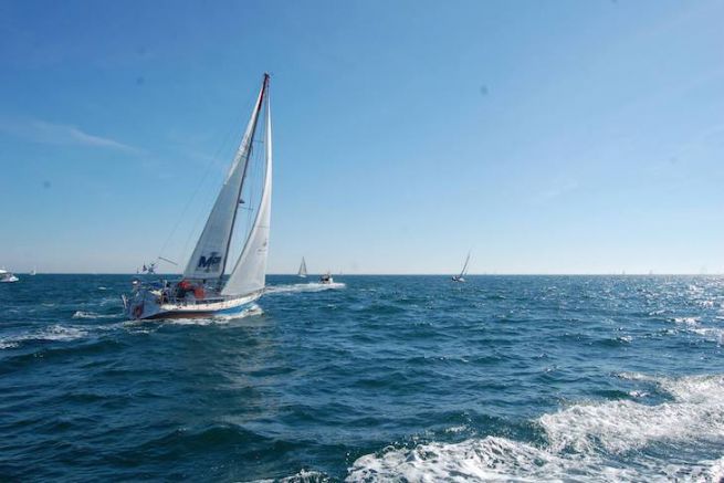 Schouten, Alain Maignan's sailboat for his round-the-world voyage in reverse