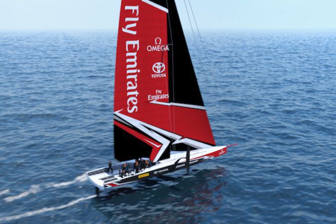 The AC75, the flying monohull of the 36th America's Cup