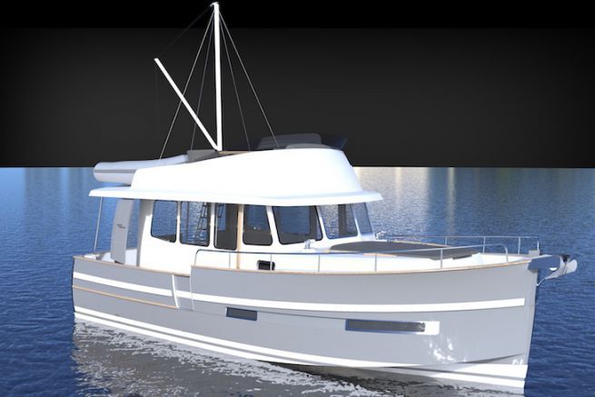 The new Trawler 34 from Rhea Marine, to be discovered at the Nautic 2018