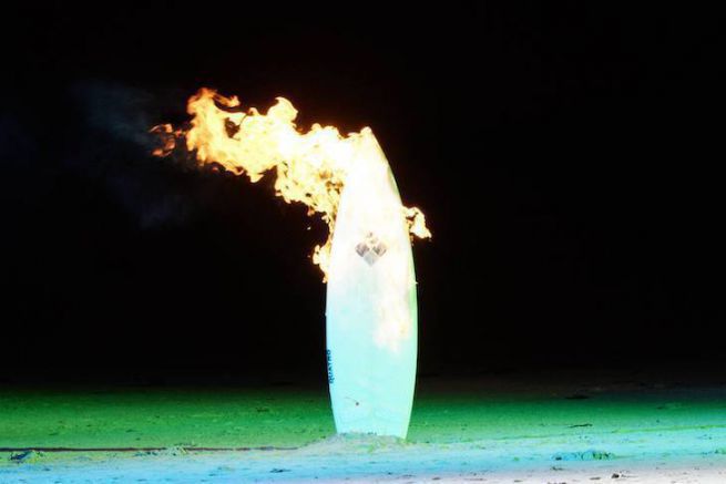The Torch ignites for an incredible night surfing session