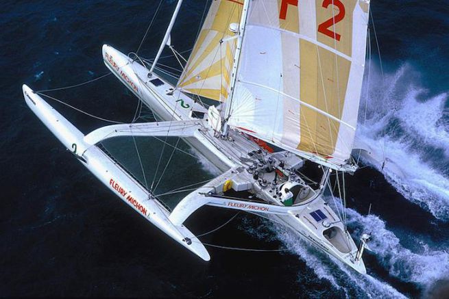 Fleury Michon, specially designed for the 1986 Route du Rhum in the hands of Philippe Poupon