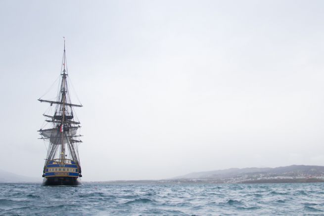 The Hermione two days in advance in Tangier, rest objective!
