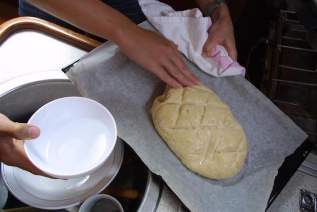 Bread making at sea