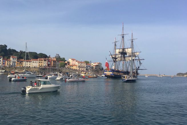 A dream stopover in Port-Vendres for Hermione and its visitors