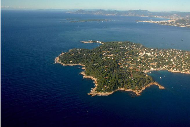 Cape Antibes seen from the sky