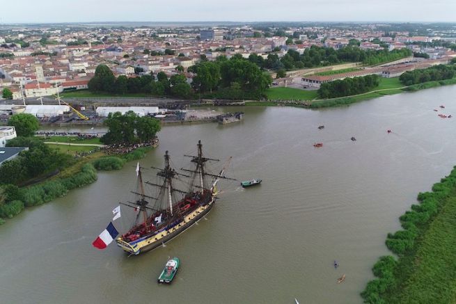 The Hermione back in Rochefort