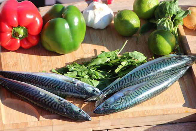 Chlo sea cooking: marinated mackerel  la plancha