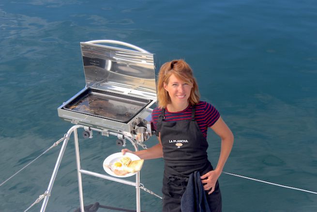 Chloe cooks at sea - breakfast