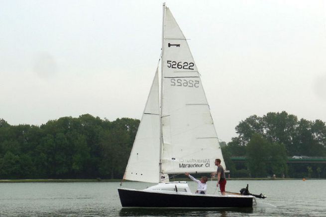 First sailing under sail for the amateur-built Marauder