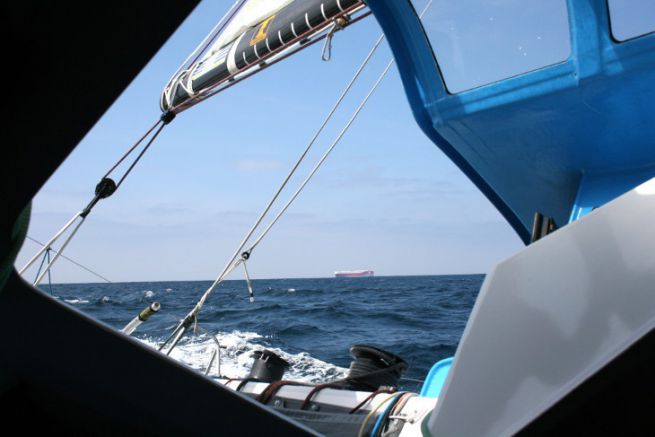 Ro-Ro at the entrance to the Bay of Biscay during the 2019 Atlantic Challenge