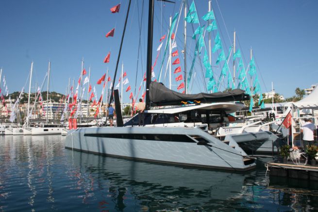 The Gunboat 68 at the Cannes Yachting Festival