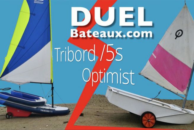 Tribord 5S VS Optimist : Which dinghy to learn sailing with the family?