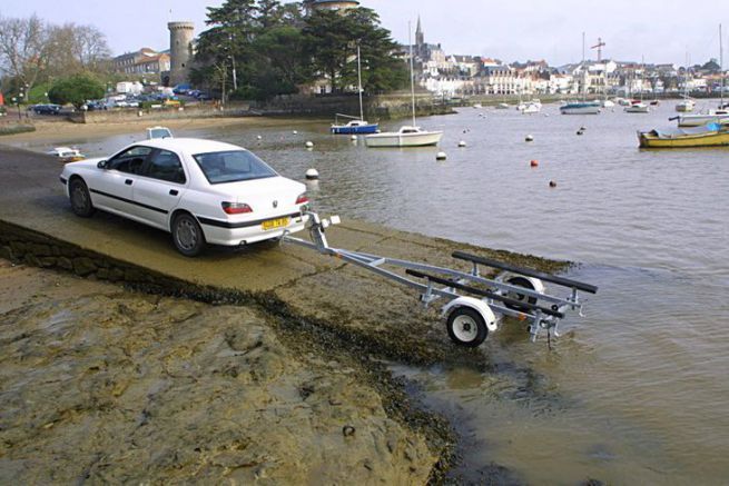 Calculate the available height on its slipway