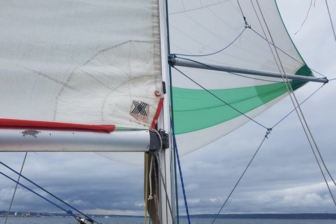 A starboard reject under spinnaker, what do I do?
