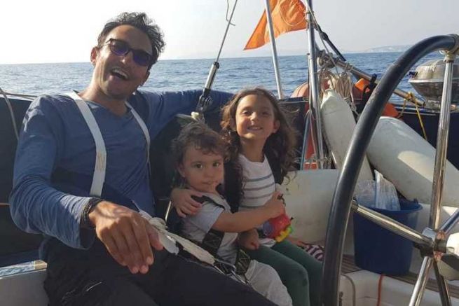 The pleasure of sailing with the family