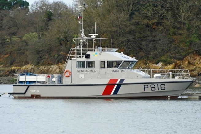 Vedette P616 Trieux of the French Navy available to the Saint Malo Maritime Gendarmerie