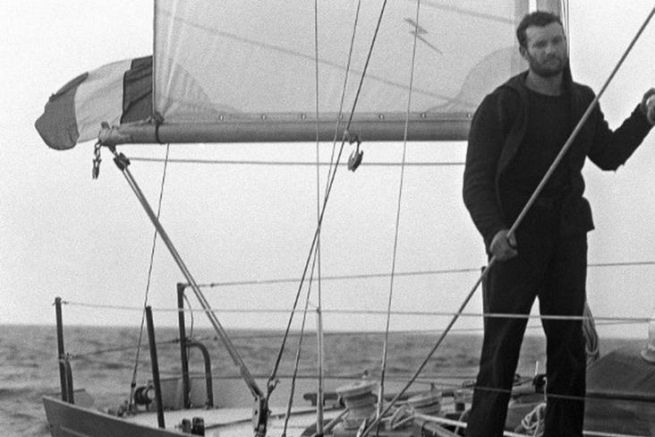 Arrival of Eric Tabarly winner in 1964