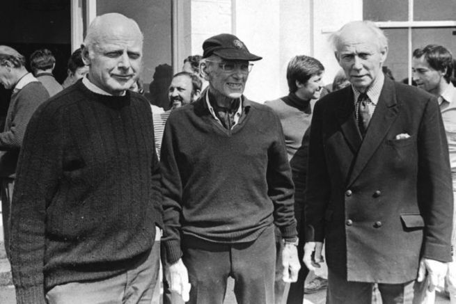 The founding fathers of the race: Blondie Hasler, Francis Chichester and Jack Odling-Smee