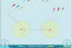 Simulation of door passage to windward on Tactical Sailing