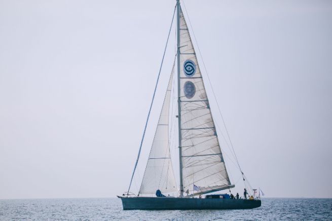 The oceanographic sailing ship Blue Observer - Ex Adrien