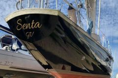 Covering installed by their care and marking of the transom