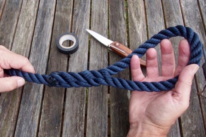 Learn how to make an eye splice on a stranded rope