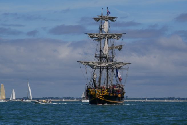 Etoile du Roy, a replica of a privateer ship recreated for the small screen