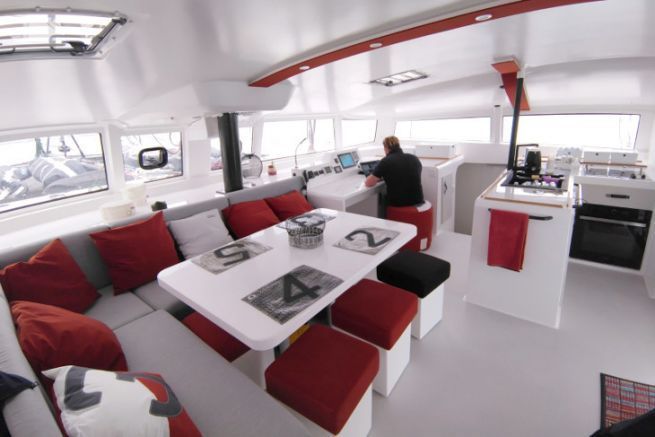 ORC 57 layout : The luxury of a catamaran is really the space !