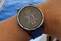 Boat information readable on the Quatix watch