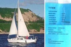 The sailing boat Titiem