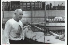 Marcel Bardiaux and his INOX sailboat