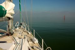 Sailing in the Bay of Veys, Normandy