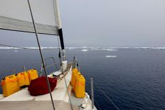 Arthur on the approach to the Greenland ice barrier