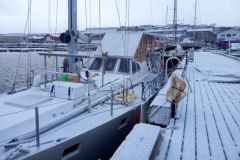 How to winterize your sailboat in a cold country: an example from St Pierre et Miquelon