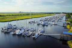Brunswick Landing Marina is located in a highly protected area