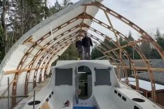 Duracell project: Improving the work shelter to continue refitting the boat